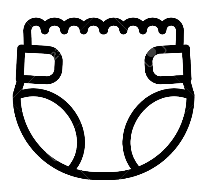 Couches et matériel de change nouveau-né pour le séjour